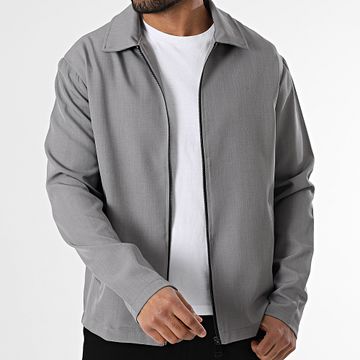 Uniplay - Chaqueta gris con cremallera