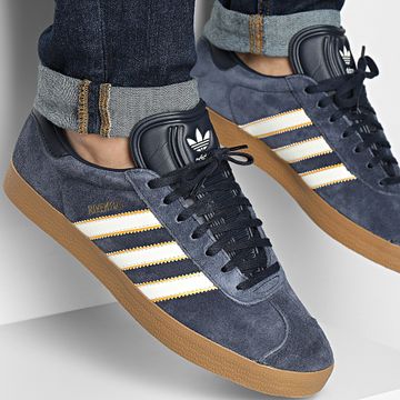 Adidas Originals - Gazelle Terrace Zapatillas JS3044 Legend Ink Off White Dark Football Gold