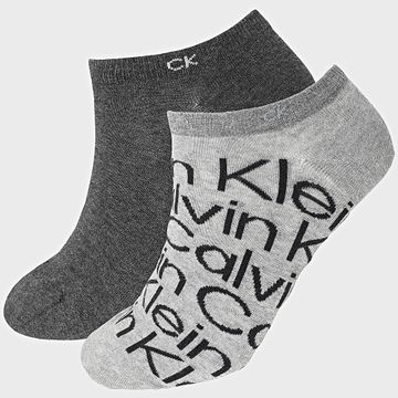 Calvin Klein - 2 Pares De Calcetines 701218714 Gris Carbón Gris Carbón
