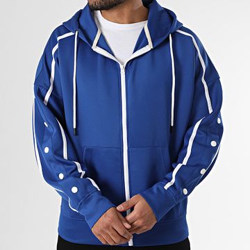 Classic Series - Sudadera con cremallera azul marino