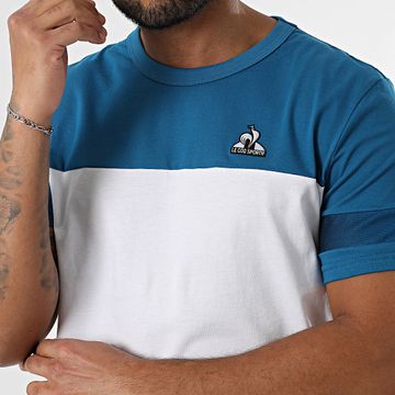 Le Coq Sportif - Camiseta Heritage SP 2510049 Blanco Azul