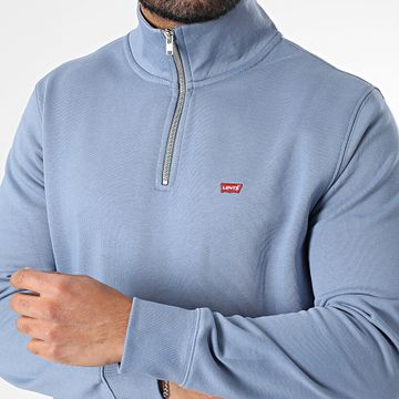 Levi's - A8606 Sudadera Cuello Cremallera Azul Claro