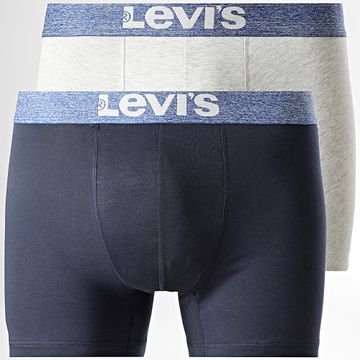 Levi's - Juego de 2 calzoncillos bóxer 701203923 Navy Grey Heather