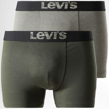 Levi's - Juego de 2 calzoncillos bóxer 701203921 Caqui Verde