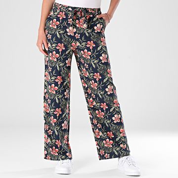 Only - Pantalones Nova Life Mujer Azul Marino Rosa Verde Floral