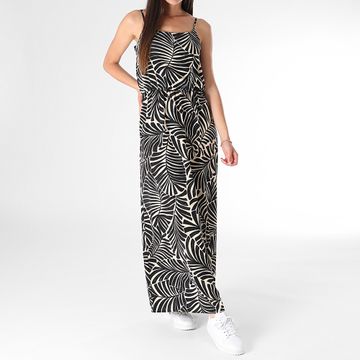 Only - Mujer Nova Life Elite Negro Beige Maxi Vestido