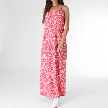 Only - Maxi Vestido Nova Life Elite Beige Rosa de Mujer