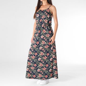Only - Nova Life Elite Maxi Vestido Mujer Azul Marino Rosa Verde Floral