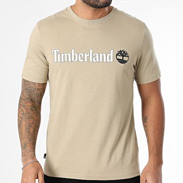Timberland - Camiseta Logo Linear A5UPQ Beige