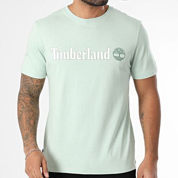 Timberland - Camiseta Logo Linear A5UPQ Verde Claro