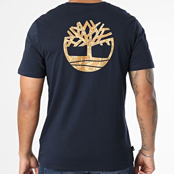 Timberland - Camuflaje Camo Árbol Logo Camiseta A2FKZ Azul Marino