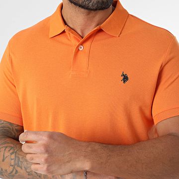 US Polo ASSN - Polo Manga Corta US197001 Naranja
