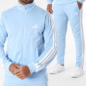 Adidas Performance - Chándal Tiro Trefoil Stripe JI8862 Azul claro