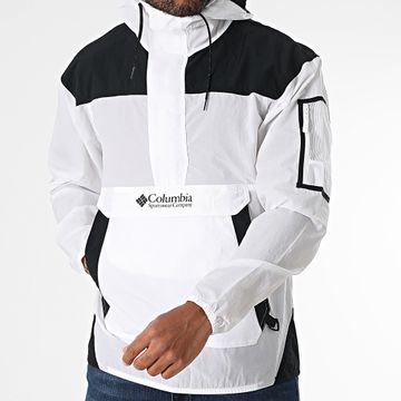 Columbia - Challenger Cortavientos con Capucha 2117001 Blanco Negro