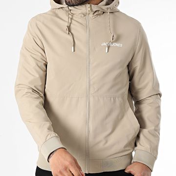Jack And Jones - Chaqueta con capucha y cremallera Rush Beige