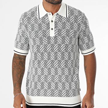 Jack And Jones - Polo de manga corta Lucody Structure Azul marino Blanco