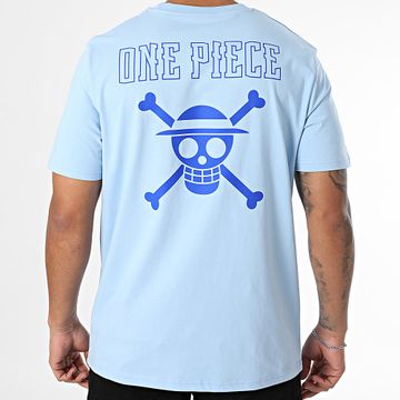 One Piece - Oversize Hybrid Color Tee Shirt Azul claro Azul real