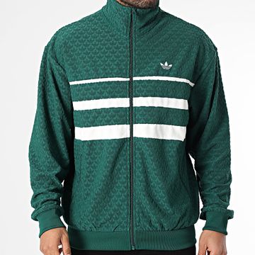 Adidas Originals - Q12 Monogram Stripe Zip Jacket JD0696 Verde