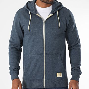 Blend - Sudadera con capucha y cremallera 701628 Azul marino jaspeado