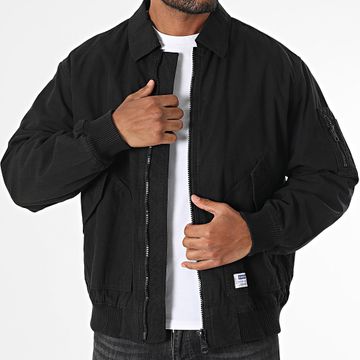 Hugo Azul - Chaqueta con cremallera Biero 252 50534489 Negro