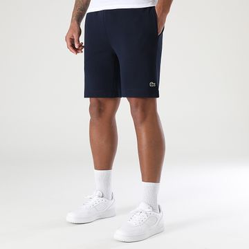 Lacoste - Pantalones cortos de jogging con logotipo bordado de cocodrilo azul marino