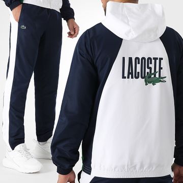 Lacoste - Chándal Logo Cocodrilo Azul Marino Blanco Verde