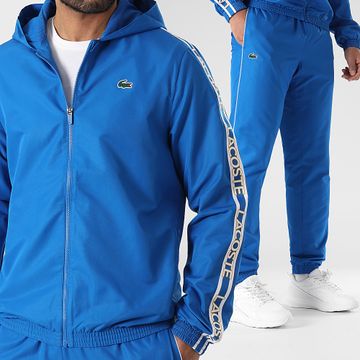 Lacoste - Chándal con logotipo de cocodrilo azul real