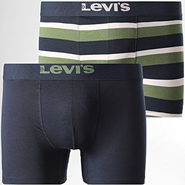 Levi's - Pack De 2 Calzoncillos A Rayas 701232221 Azul Marino Rosa Verde Caqui