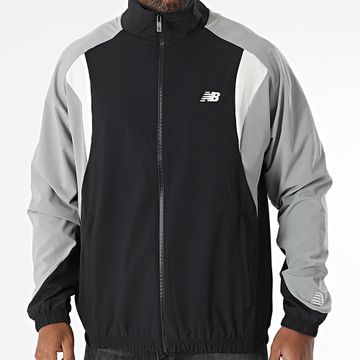 New Balance - MJ51601 Chaqueta con cremallera Negro Gris