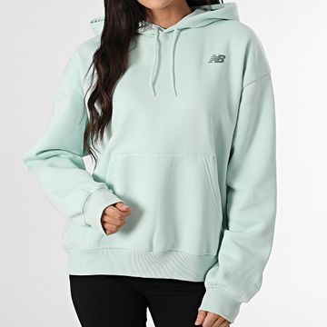 New Balance - Sudadera con capucha para mujer WT51947 Verde claro