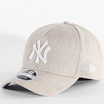 New Era - Tejido de algodón 9Forty NY Cap 60641095 Beige Chiné