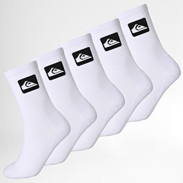 Quiksilver - Lote de 5 pares de calcetines EQYAA04066 Blanco