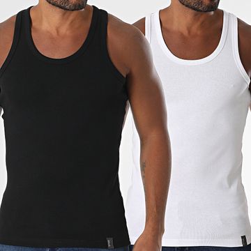 Schott NYC - Lote De 2 Camisetas De Tirantes Deb Blanco Negro