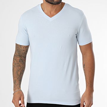 Teddy Smith - Camiseta cuello pico Tawax 11016800D Azul claro