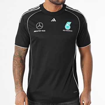 Adidas Performance - Mercedes AMG JX8245 Camiseta reflectante negra con rayas