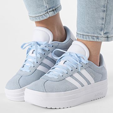 Adidas Performance - Mujer VL Court Bold Zapatillas JI1018 Global Azul Calzado Blanco