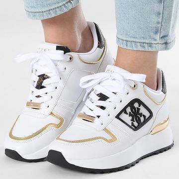 Guess - Sneakers Mujer FLJKOYELE12 Blanco Marrón