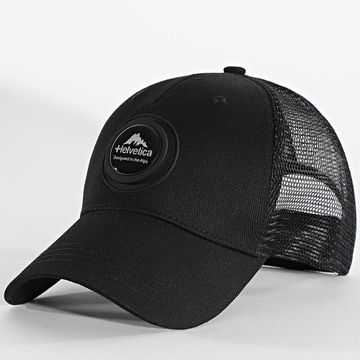 Helvetica - Gorra Borgia Trucker Negra