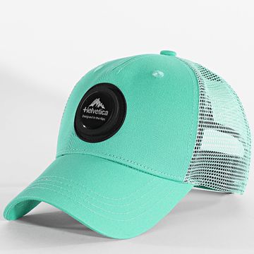 Helvetica - Gorra Borgia Turquesa