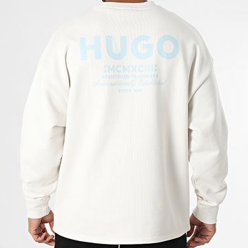 Hugo Azul - Sudadera de cuello redondo Naviu 50510732 Blanco