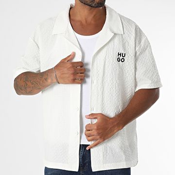 HUGO - Camisa de manga corta Chaffle 50540111 Blanco