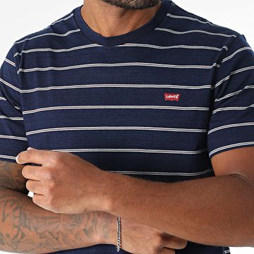 Levi's - Camiseta de rayas azul marino 56605