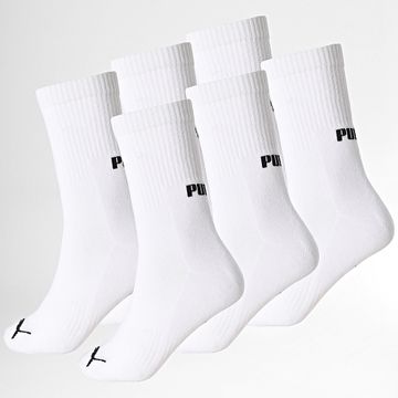 Puma - Lote de 6 pares de calcetines 701235836 Blanco
