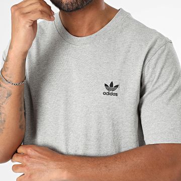 Adidas Originals - Camiseta Trefoil Essential JC9988 Gris jaspeado