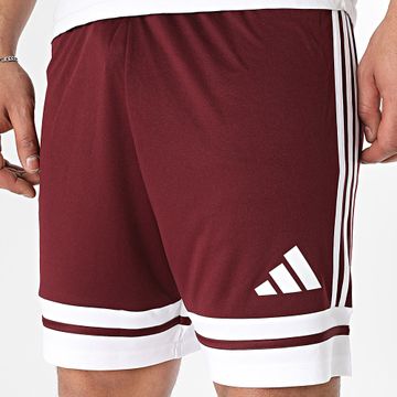 Adidas Performance - Squa25 Pantalones cortos de chándal con banda JC8677 Burdeos