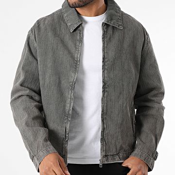 Ikao - Cazadora vaquera con cremallera 037 Gris marengo