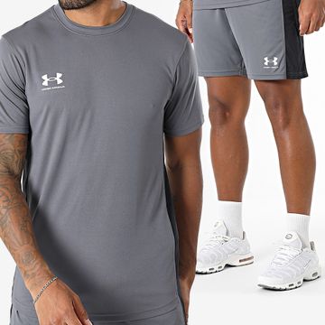 Under Armour - Conjunto de camiseta y pantalón corto 1379589 1379507 Gris antracita