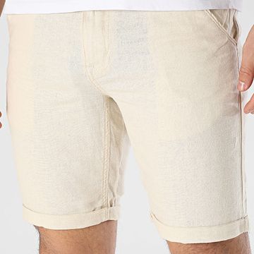 Blend - Pantalones cortos chinos de lino 20717870 Beige