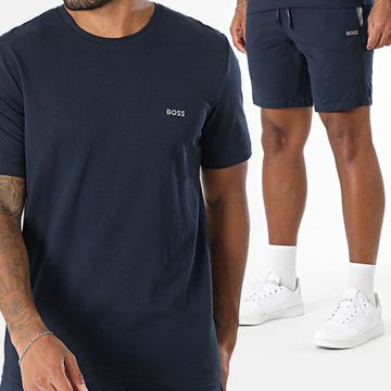 BOSS - Mix And Match Tee Shirt And Jogging Short Set 50515391 50515367 Azul Marino