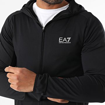EA7 Emporio Armani - Chaqueta con cremallera y capucha 7M000047-AF13534 Negro
